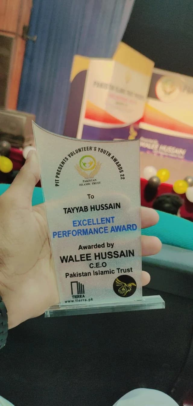Awards & Recognition — Tayyav Hussain